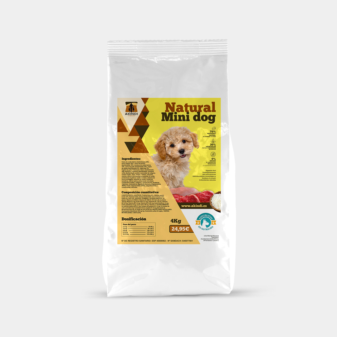 Pienso_MiniDog-Akindi-2026_Web_03 Natural Mini Dog - Imagen 1