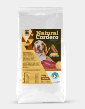 Pienso de cordero natural para perros