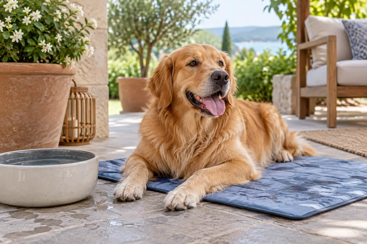 Cómo refrescar a un perro en verano