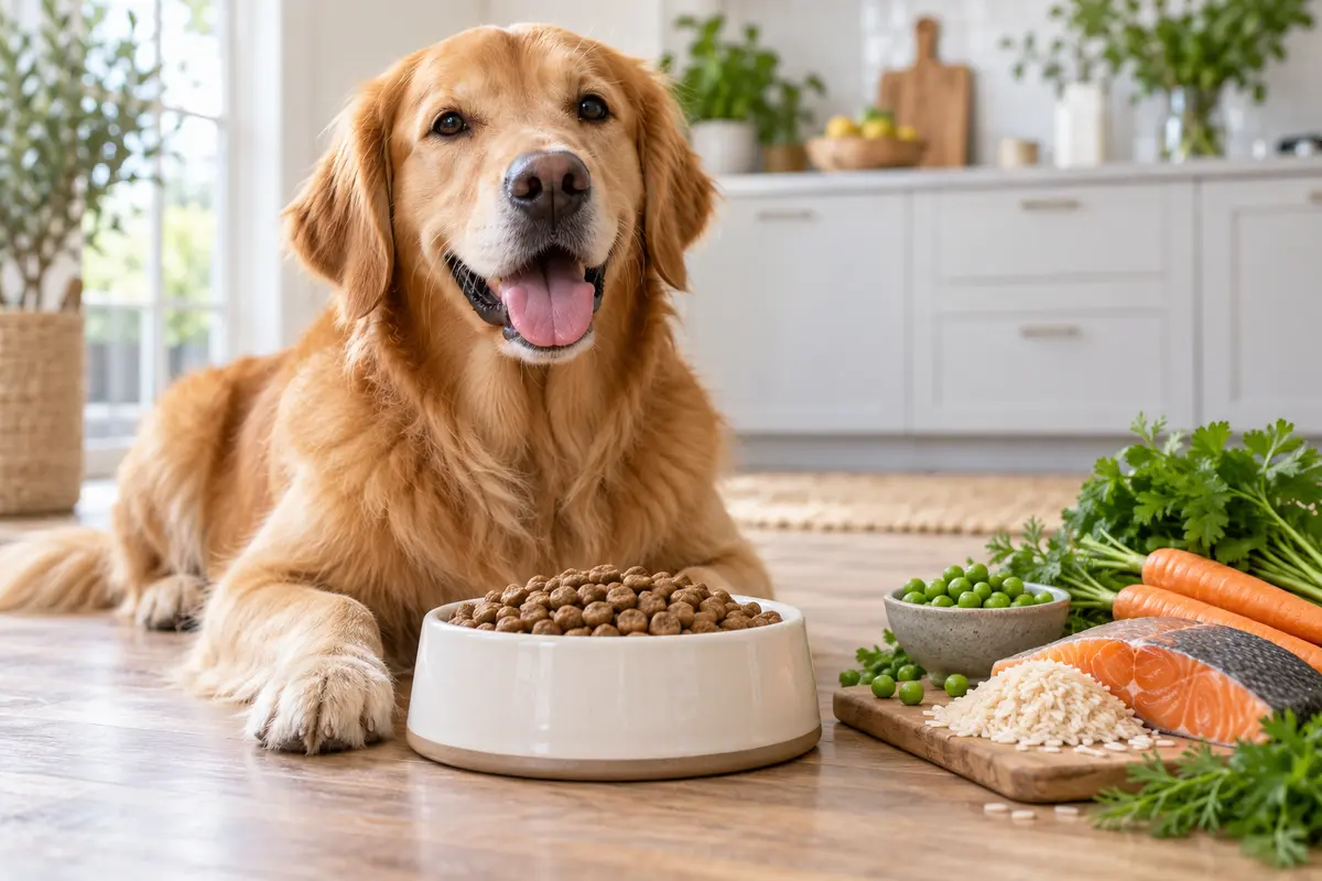 Pienso natural para perros con ingredientes de calidad
