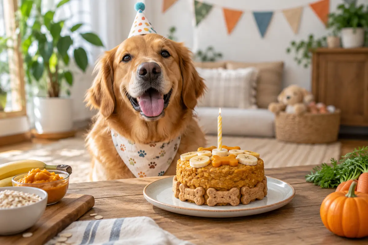 Tarta casera saludable para perros